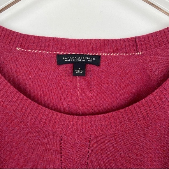 Banana Republic Cashmere Wool blend Italian Yarn sweater Womens size S - Picture 3 of 11